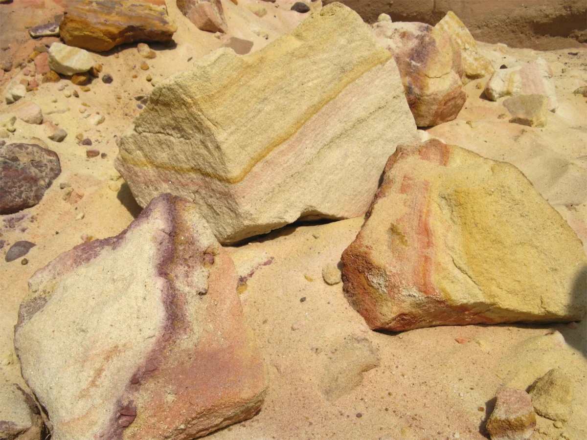 Image of a soft sandstone rock