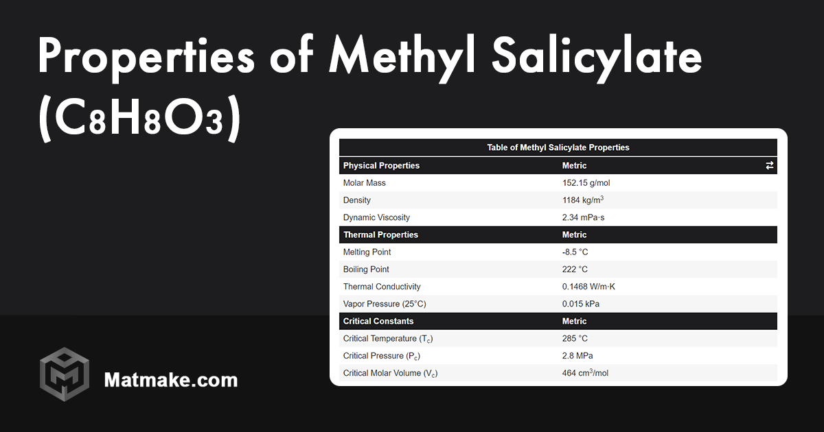 methyl-salicylate-properties