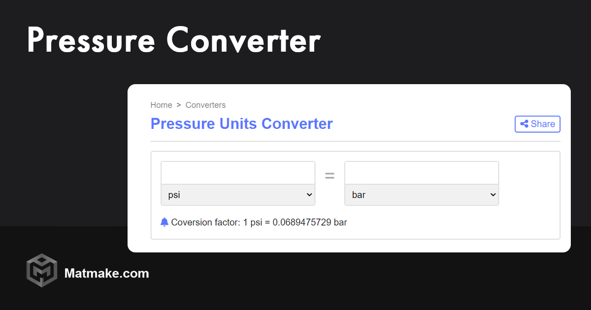 Pressure Converter Matmake