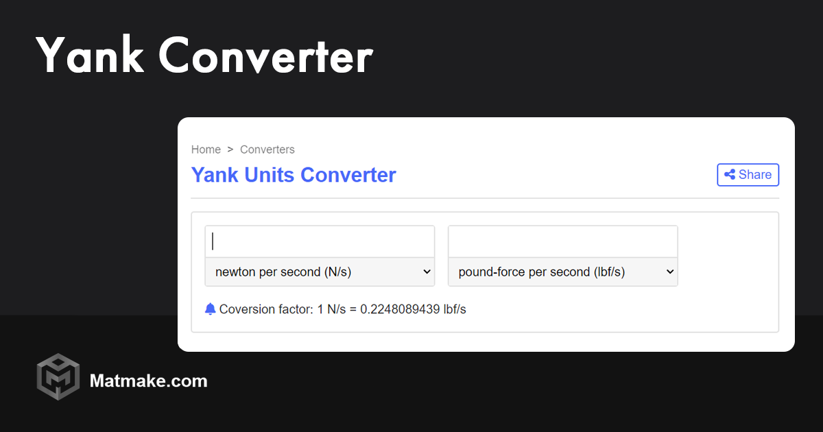 Yank Converter Matmake yank-converter-matmake